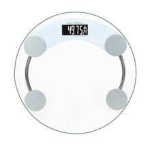 Customized display tempered transparent glass household electronic body weight bathroom weighting scale